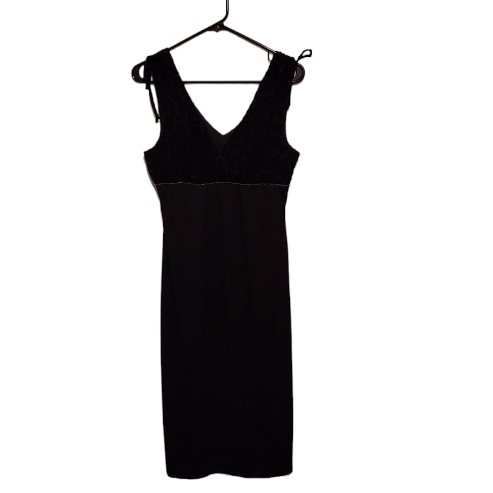 NWT Vtg Y2K Formal Dress Whimsigoth Black L Floral Velvet Milkmaid Homecoming